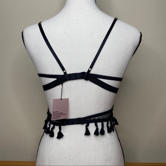 NEW EASTNWEST Label Solstice Bra in Shimmer Net - Picture 6 of 8